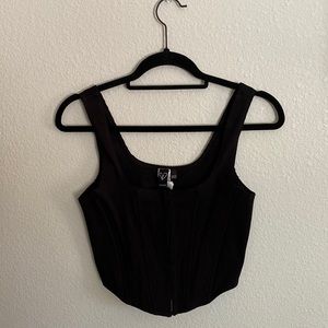 Black Bustier Tank